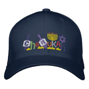 Chanukah Letters Embroidered Hat