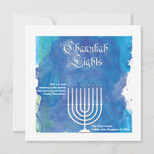 Chanukah Lights Holiday Card
