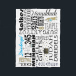 Chanukah Means Fleece Blanket<br><div class="desc">Personalise "Chanukah Means... " Fleece Blanket/Small Personalise by deleting text, "Steinbergs" and adding your own message. Choose your favourite font style, size, and colour. Design can also be added to blanket sizes, medium and large. Size: Fleece Blanket, 30"x40" It’s hard to cuddle by yourself. But with these fully customisable comfy...</div>