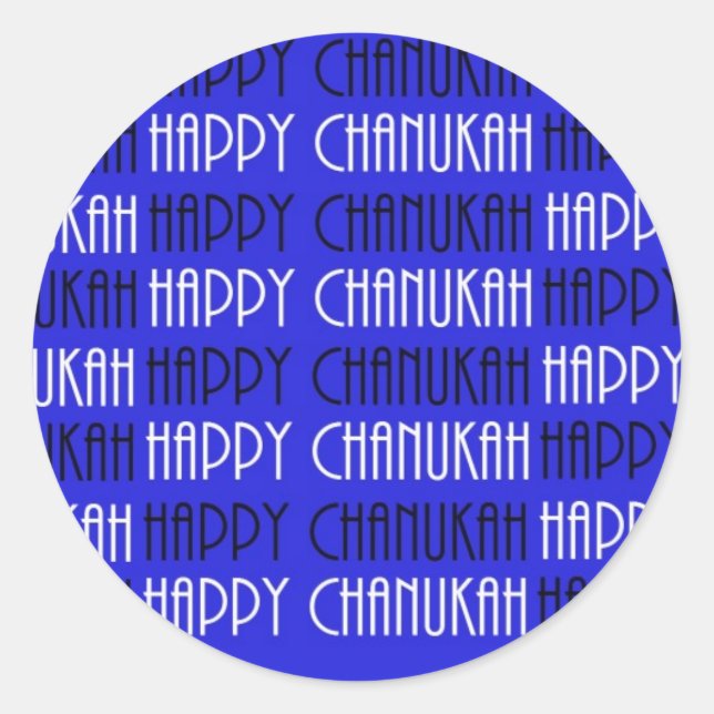 Chanukah oh Chanukah Stickers (Front)