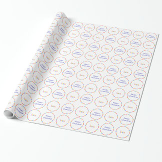 Chanukah Rainbow Menorah Wrapping Paper