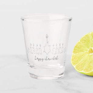 Chanukah Shot Glass