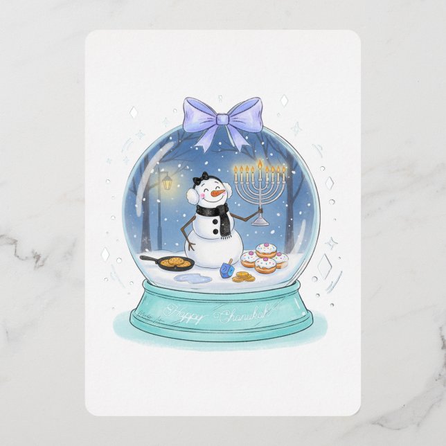 Chanukah Snow Globe (Front)