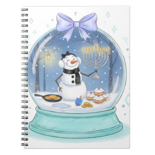 Chanukah Snow Globe Notebook