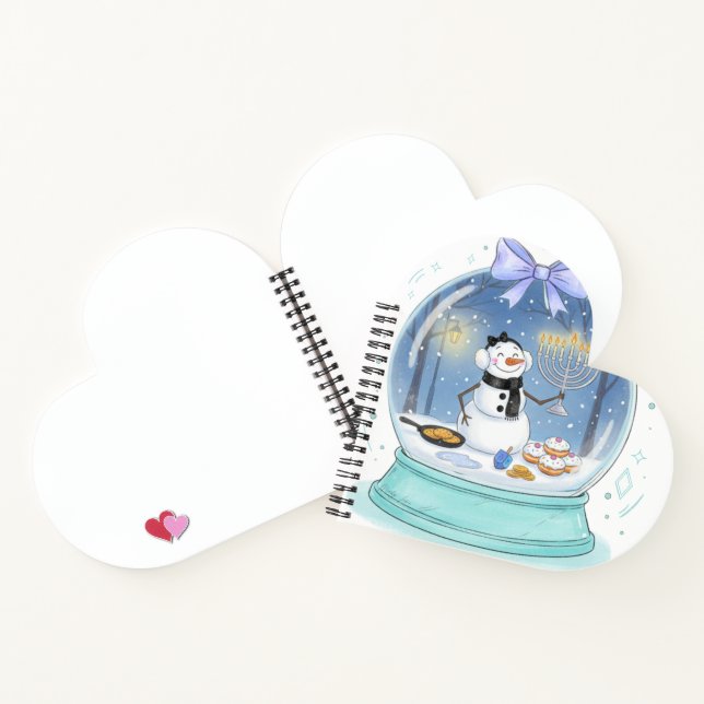 Chanukah Snow Globe Notebook (Inside)