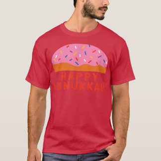 Chanukah Sufganiyah Saying Happy Hanukkah Jewish H T-Shirt