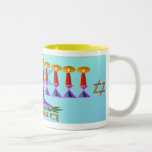 Chanukah Two-Tone Coffee Mug<br><div class="desc">Joyous Chanukah</div>