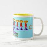 Chanukah Two-Tone Coffee Mug<br><div class="desc">Joyous Chanukah</div>