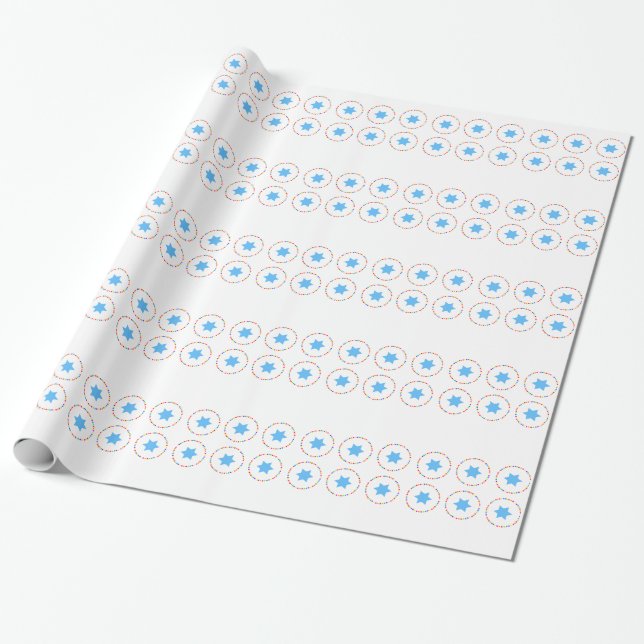 Chanukah Wrapping Paper (Unrolled)