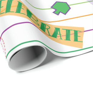 Chanukah Wrapping Paper "Hanukkah Party"