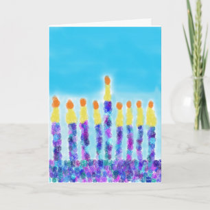 Chanukkah Greetings Holiday Card