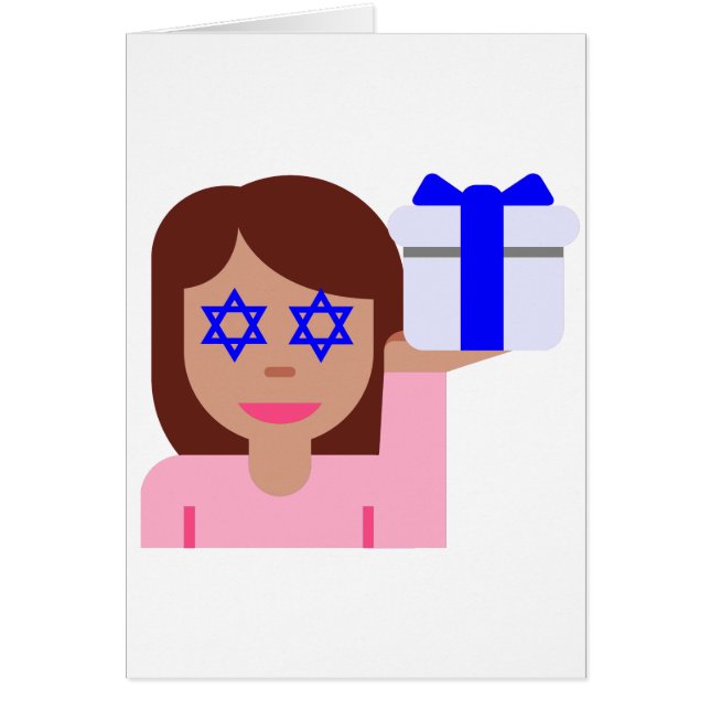 chanukkah hair flip emoji (Front)