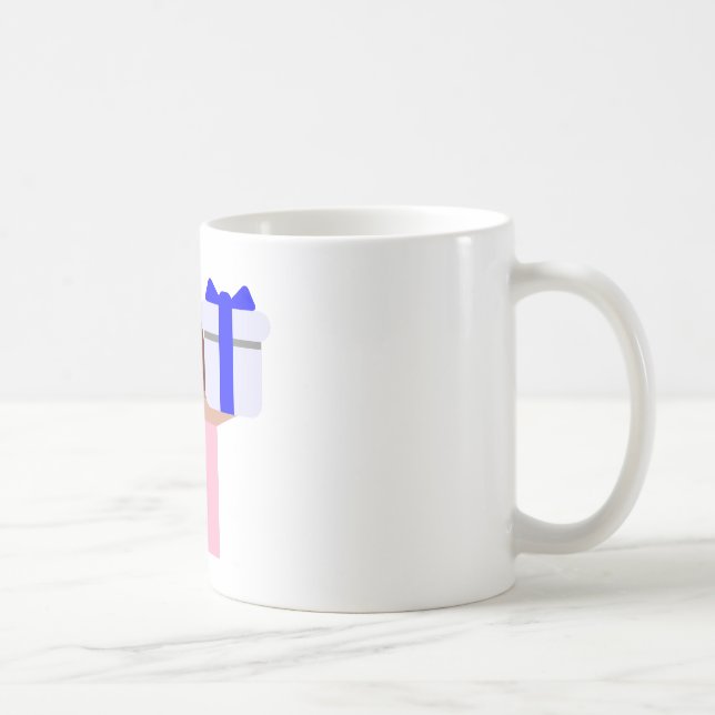 chanukkah hair flip emoji coffee mug (Right)