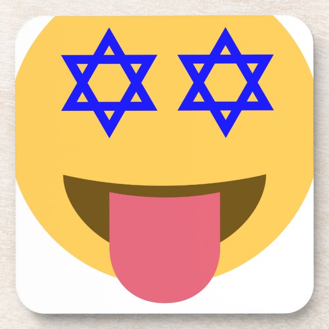 chanukkah hanukkah emoji coaster (Front)
