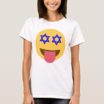 chanukkah hanukkah emoji T-Shirt<br><div class="desc">hannukah, channukah, hannuka, channuka, holidays, jew, jewish, hebrew, star of david, emoji, happy face, hannukah emoji, hannukah happy face, yellow blue white blank custom judaism funny holiday- "star of david""jewish emoji""hanukkah emoji""chanukkah emoji" emoji emoticon "happy face""jewish holidays" "star of david emoji""star of david happy face""rosh hashanah" channukah hannukah</div>