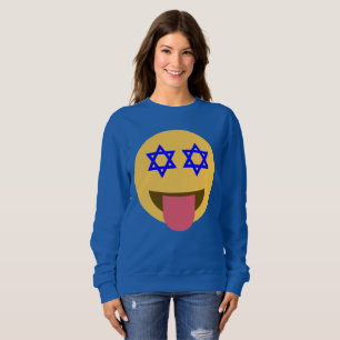 chanukkah hanukkah emoji womens sweatshirt