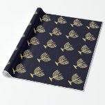 Chanukkah Menorah Wrapping Paper<br><div class="desc">Chanukkah menorahs on a starfield background.</div>