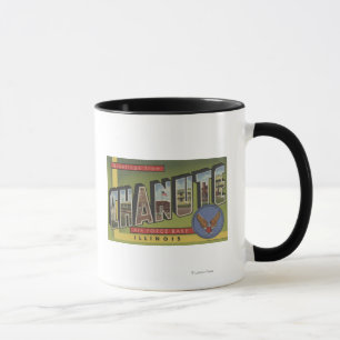 Chanute Air Force Base - Large Letter Scenes Mug