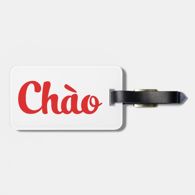 Chào / Hello ~ Vietnam / Vietnamese / Tiếng Việt Luggage Tag (Back Horizontal)