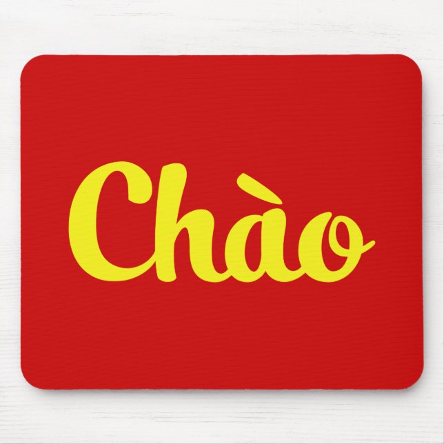 Chào / Hello ~ Vietnam / Vietnamese / Tiếng Việt Mouse Mat (Front)