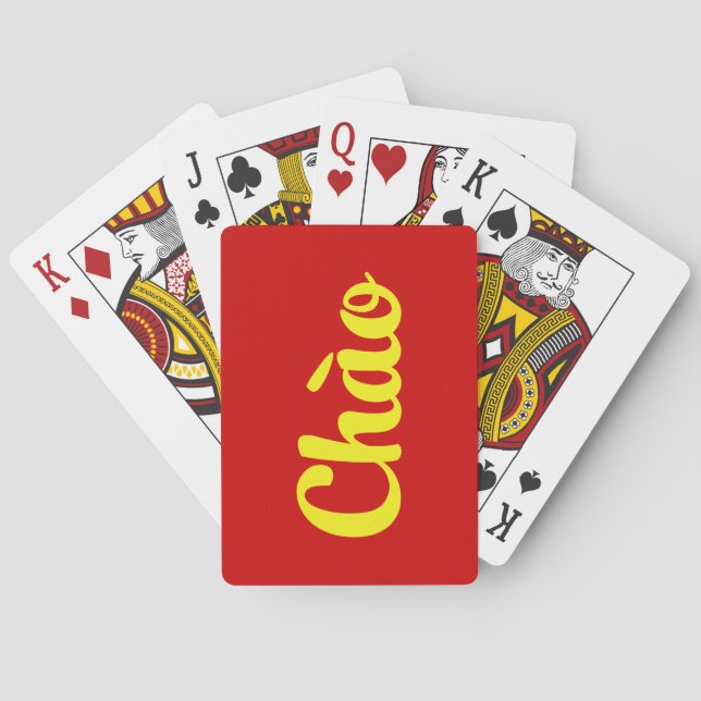Chào / Hello ~ Vietnam / Vietnamese / Tiếng Việt Playing Cards (Back)