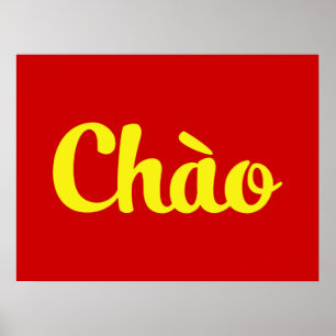 Chào / Hello ~ Vietnam / Vietnamese / Tiếng Việt Poster