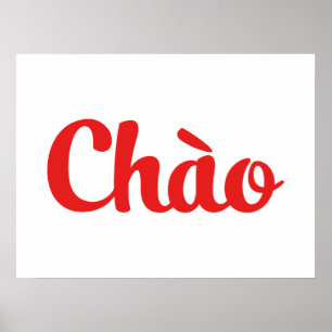 Chào / Hello ~ Vietnam / Vietnamese / Tiếng Việt Poster