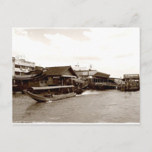 Chao Phraya River Postcard