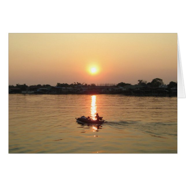 Chao Phraya River Sunset ... Ayutthaya, Thailand (Front Horizontal)