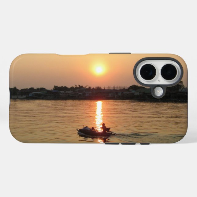 Chao Phraya River Sunset ... Ayutthaya, Thailand Case-Mate iPhone Case (Back (Horizontal))