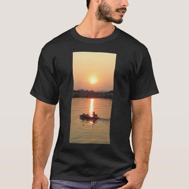 Chao Phraya River Sunset ... Ayutthaya, Thailand T-Shirt (Front)