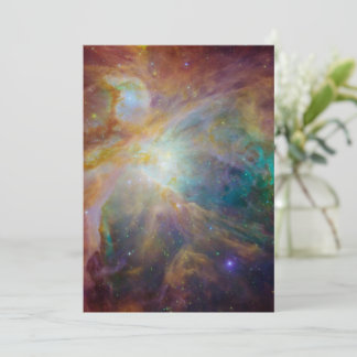 Chaos at Heart of Orion Spitzer Hubble Composite Holiday Card