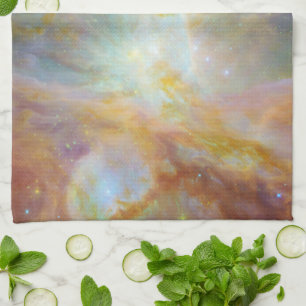 Chaos at Heart of Orion Spitzer Hubble Composite Tea Towel