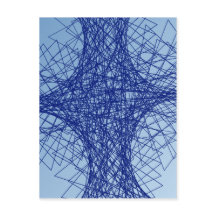 chaos blue abstract art