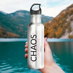 Chaos Coordinator 710 Ml Water Bottle<br><div class="desc">Stay organised in style with our Chaos Coordinator Stainless Steel Water Bottle,  featuring bold black typography and cute pink hearts. This modern and elegant keepsake is the perfect thank-you gift for event planners,  wedding coordinators,  or moms who handle chaos effortlessly while keeping things chic!</div>