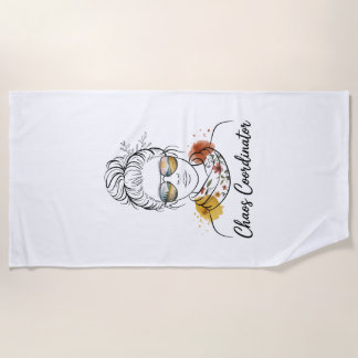Chaos Coordinator﻿ Beach Towel