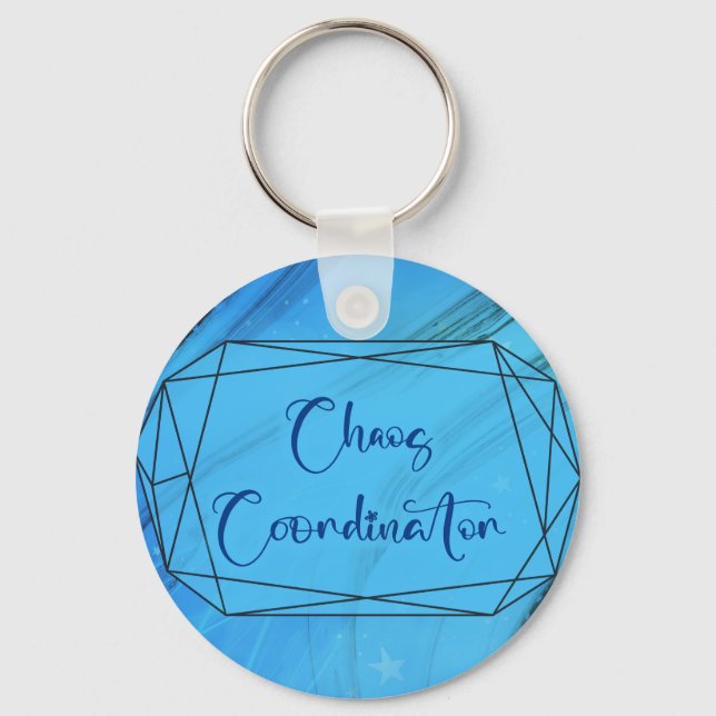 Chaos Coordinator (Blue) Key Ring (Front)