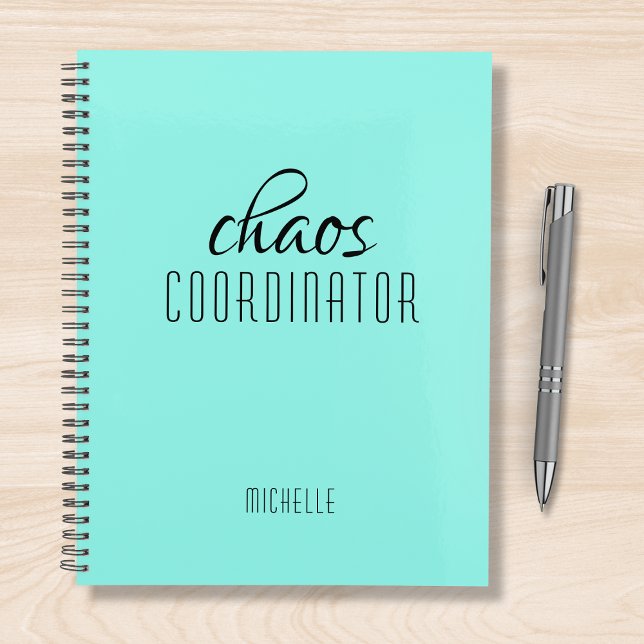 Chaos Coordinator Blue Personalised Name Planner (Creator Uploaded)