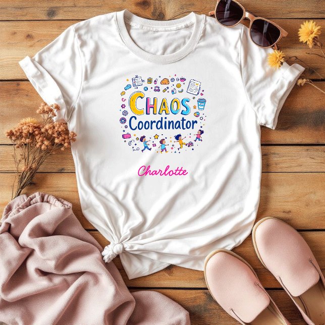 Chaos Coordinator Busy Mum Funny Mother's Day T-Shirt (Creator Uploaded)