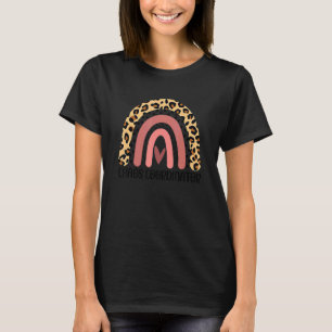 Chaos Coordinator Cheetah Print Leopard Boho Rainb T-Shirt