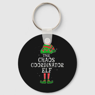 Chaos Coordinator Elf Group Matching Family Christ Key Ring