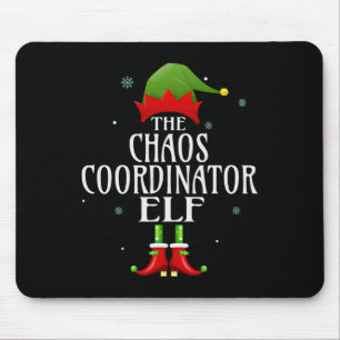 Chaos Coordinator Elf Xmas Groupe Matching Pajama  Mouse Mat