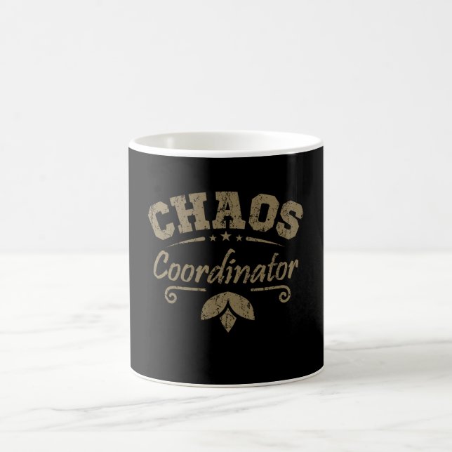 CHAOS COORDINATOR Employee Of The Month Homeschool Coffee Mug (Center)