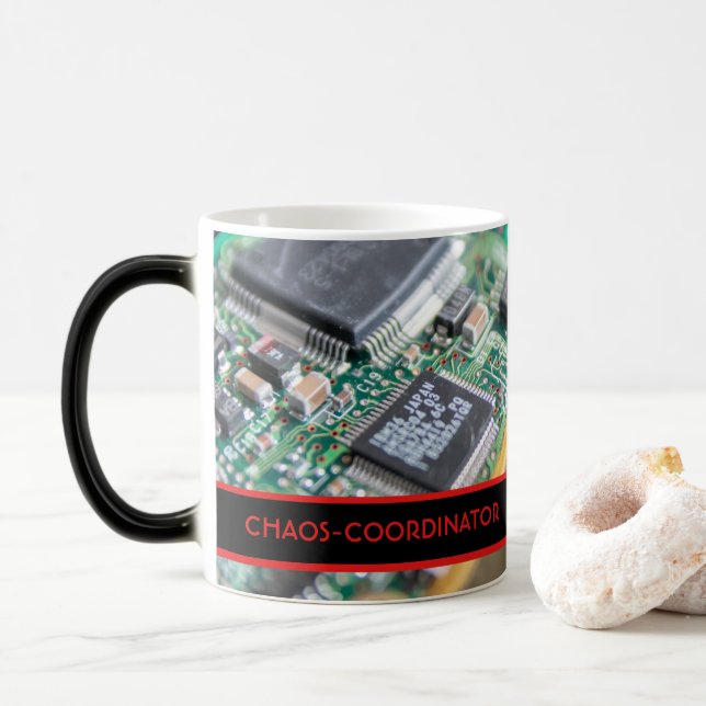CHAOS-COORDINATOR for IT and Consulting! Magic Mug (With Donut)