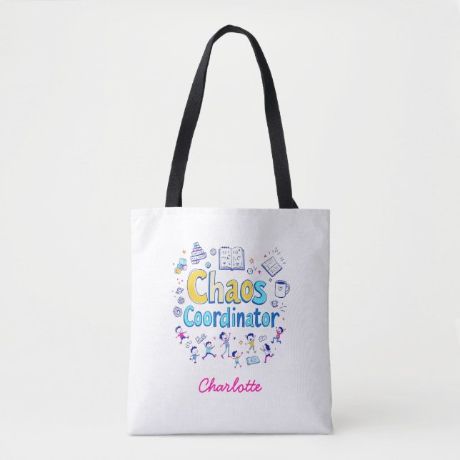 Chaos Coordinator | Funny Mum Life | Personalised Tote Bag (Front)