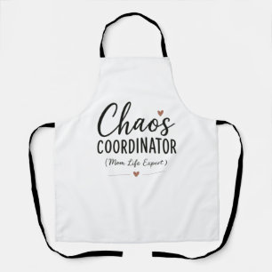 Chaos Coordinator Funny Mum Life Typography Apron