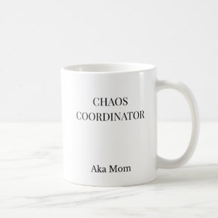 Chaos Coordinator Funny Mum Mug Minimalist