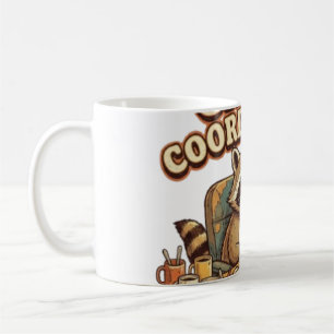 Chaos Coordinator Funny Overworked Racoon Coffee Mug