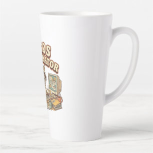 Chaos Coordinator Funny Overworked Racoon Latte Mug