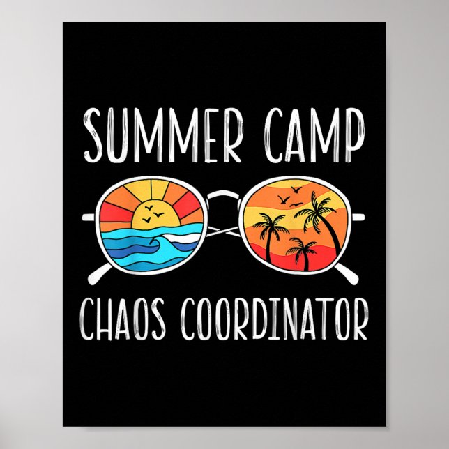 Chaos Coordinator Funny Summer Camp Counsellor  Poster (Front)